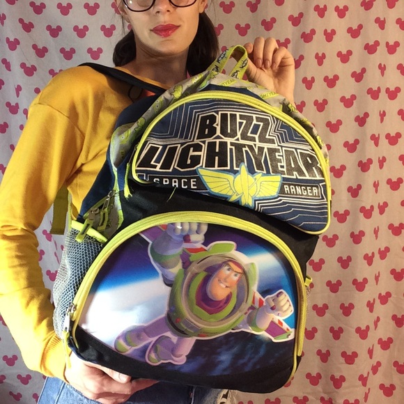 Holographic Disney Buzz Lightyear Alien Backpack - Picture 4 of 8